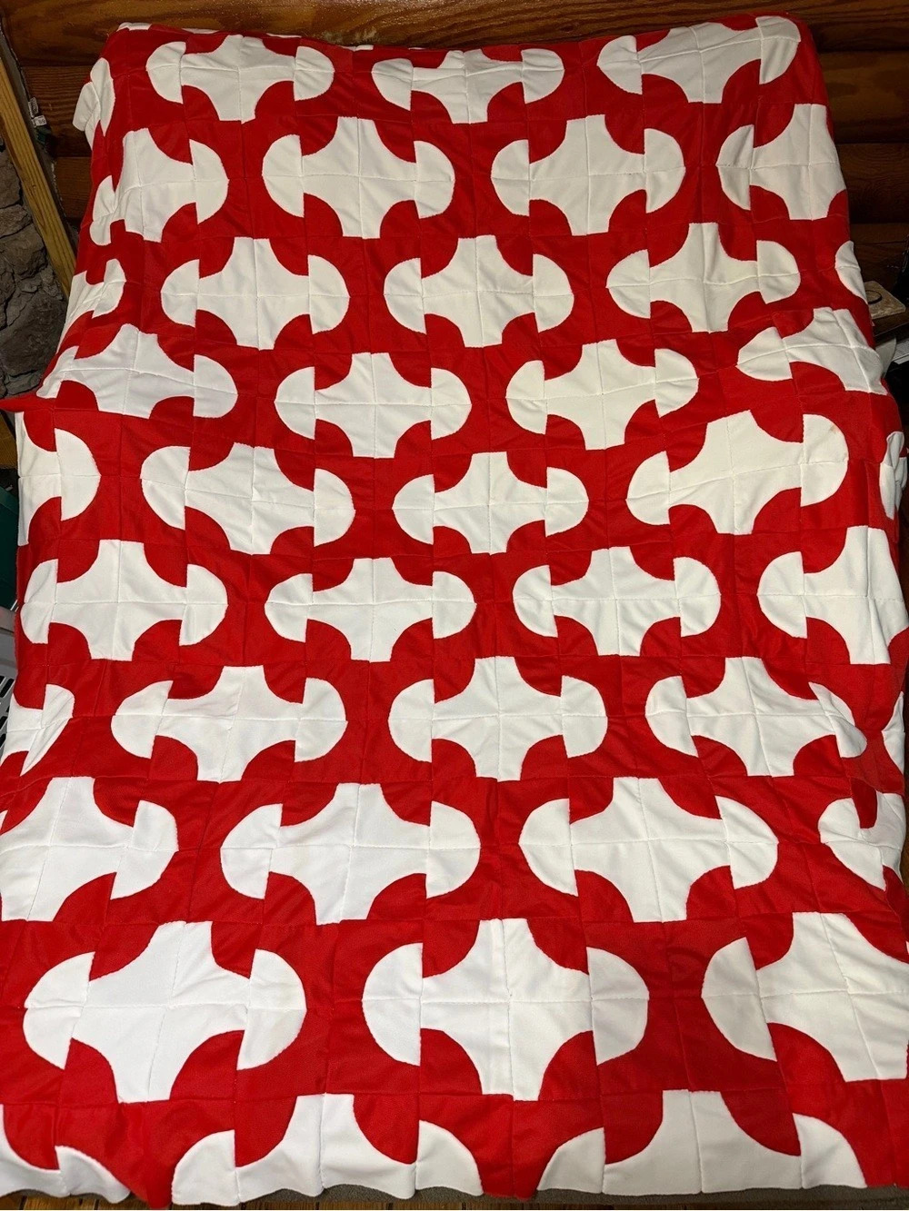 Vintage Hand-stitched Quilt Top